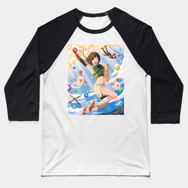 Yuffie Baseball T-Shirt by SUONIKO